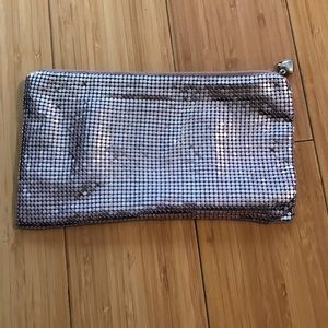 Lavender metallic pouch